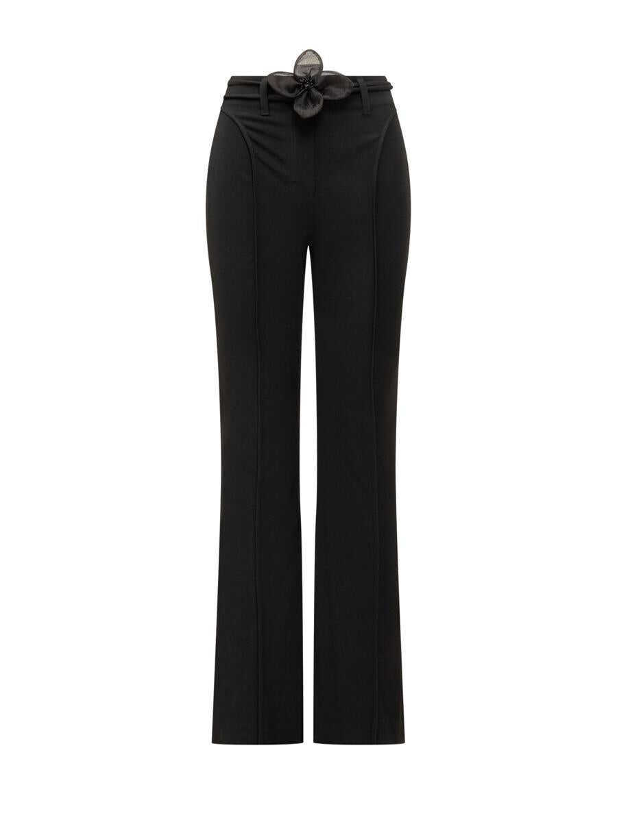 Pantaloni casual ROTATE Birger Christensen Rotate Birger Christensen High Waist Pant Black Femei (BM 17449011) 1