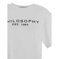 Topuri Philosophy Dama - Topuri Philosophy Philosophy Di Lorenzo Serafini T-Shirts WHITE Femei (BM 17449638) - B-mall.ro