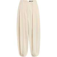 Pantaloni casual 'Le Pantalon Calisson' White Pants With Draping And Wide Leg Design In Cotton Blend Woman Femei