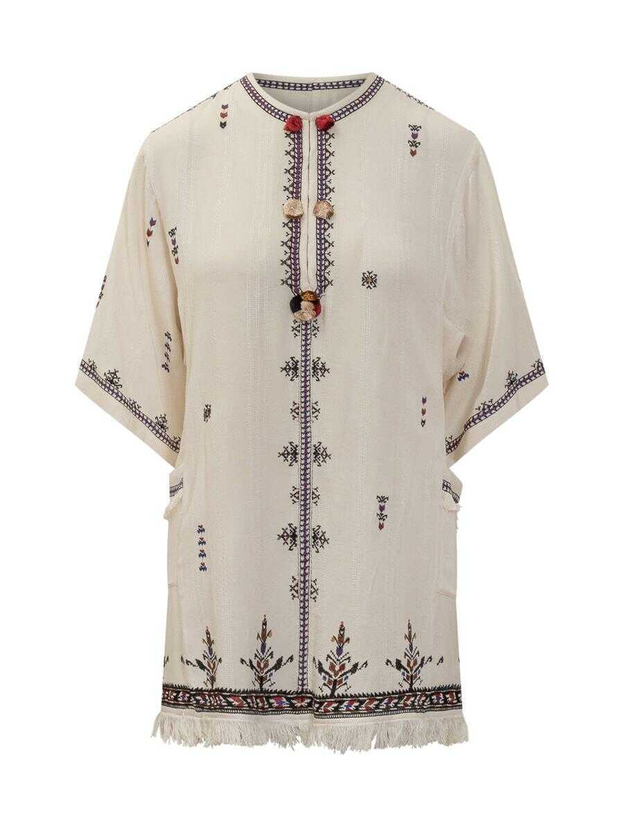 Rochii Isabel Marant Isabel Marant Kressy Dress WHITE Femei (BM 17450106) 1