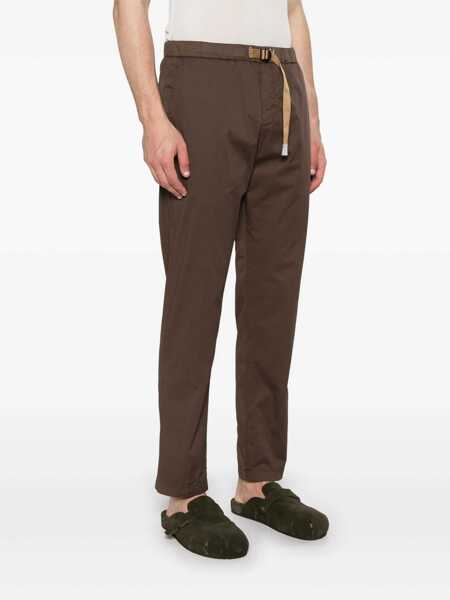 Pantaloni White Sand White Sand Brown Trousers In Cotton With Beige Belt BROWN Barbati (BM 17450136) 3