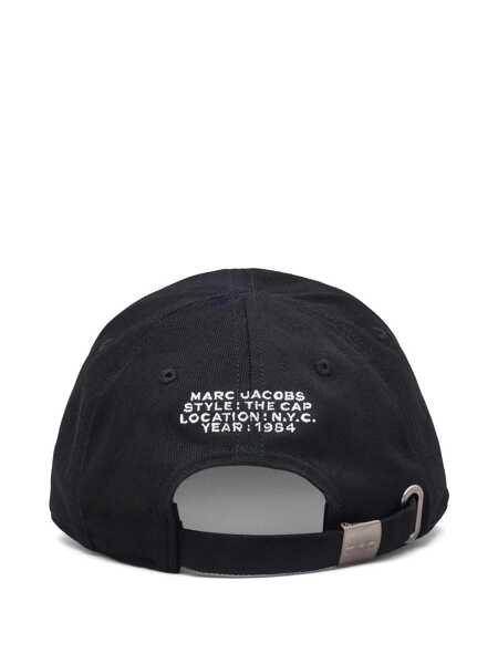 Sepci Marc Jacobs Marc Jacobs Logo Cotton Baseball Cap Black Femei (BM 17450268) 2