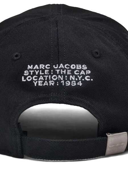 Sepci Marc Jacobs Marc Jacobs Logo Cotton Baseball Cap Black Femei (BM 17450268) 3
