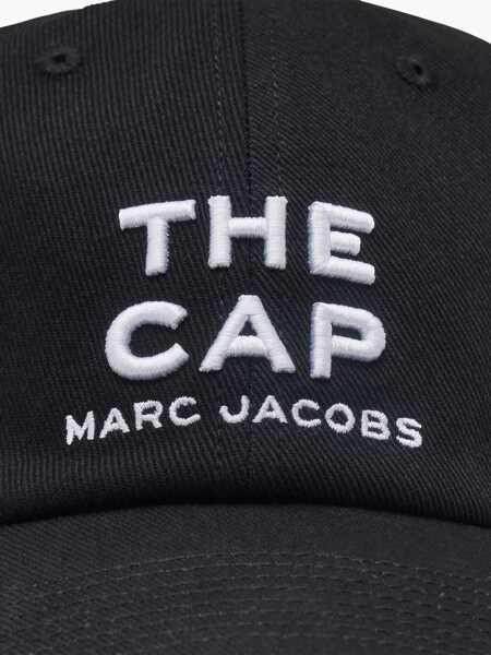 Sepci Marc Jacobs Marc Jacobs Logo Cotton Baseball Cap Black Femei (BM 17450268) 4