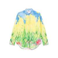 Camasi Multicolor Shirt With All-Over Printed Floral Motif In Fabric Woman Femei