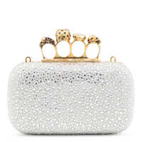 Genti mini Dama - Genti mini Alexander McQueen Alexander McQueen Silver And Gold Leather Clutches SILVER Femei (BM 17451003) - B-mall.ro