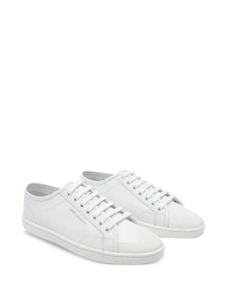 Sneakers Saint Laurent Saint Laurent Gym Leather Sneakers WHITE Femei (BM 17451543) 2