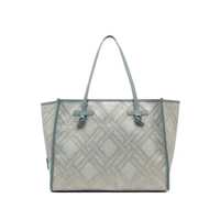Genti de mana Gianni Chiarini Marcella Canvas And Leather Shopping Bag Femei