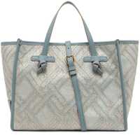 Genti de mana Gianni Chiarini Marcella Canvas And Leather Shopping Bag Femei