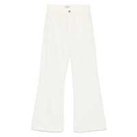 Pantaloni casual Dondup 'Amely' Trousers In White Cotton Femei