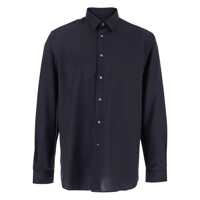 Camasi Blue Shirt With Classic Collar And Button Closure In Fabric Man Barbati