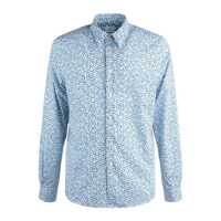 Camasi Paul Smith White Cotton Shirt With All Over Print Barbati