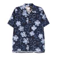 Camasi Paul Smith Pale Pink 'Yukka' Print Short-Sleeved Shirt Barbati