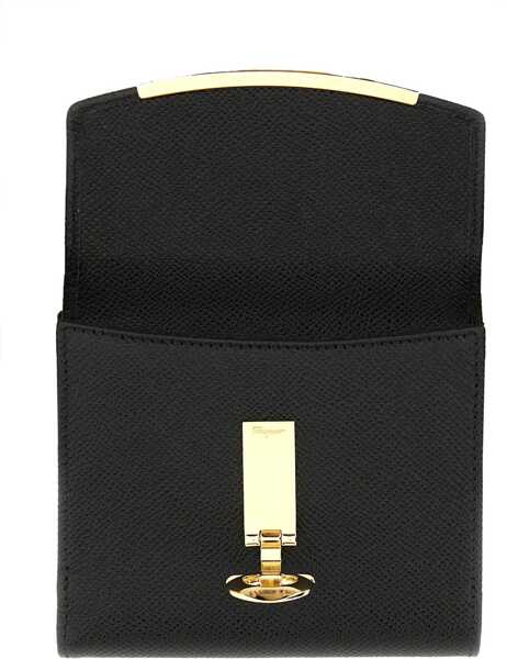 Portofele Ferragamo Gancini Wallet BLACK Femei (BM 17456767) 4