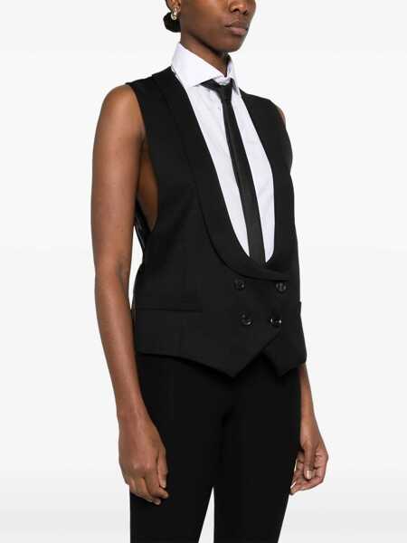 Veste casual Moschino Virgin Wool Vest BLACK Femei (BM 17456776) 3