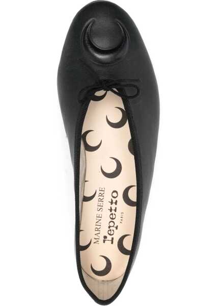 Balerini MARINE SERRE Ballerina Lilouh Marine Serre X Repetto BLACK Femei (BM 17456836) 4