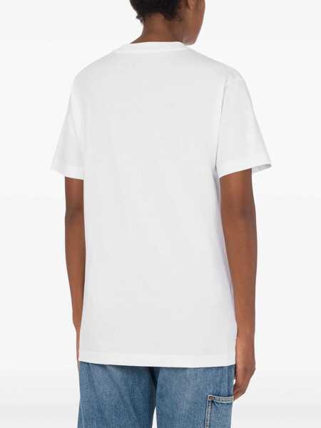 Tricouri Moschino T-Shirt With Print WHITE Femei (BM 17456842) 3