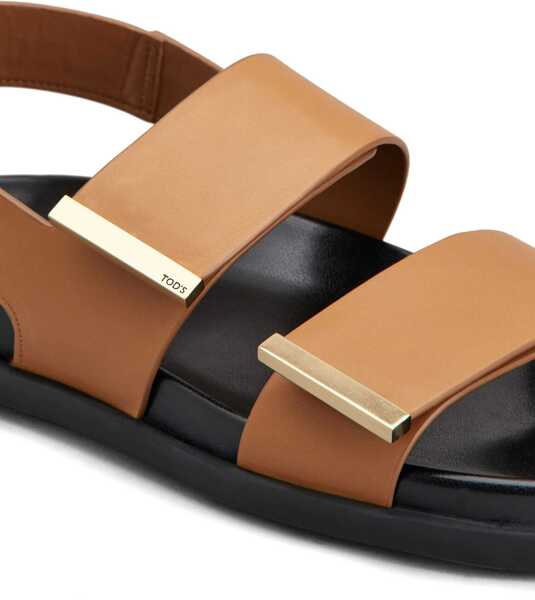 Sandale TODS Leather Sandal BROWN Femei (BM 17457031) 5