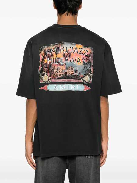 Tricouri AMIRI Jazz Hideaway T-Shirt BLACK Barbati (BM 17457073) 3