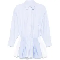 Costume Short Striped Overalls Femei