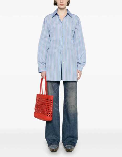 Bluze ETRO Jacquard Shirt And Knot In The Back BABY BLUE Femei (BM 17457088) 2
