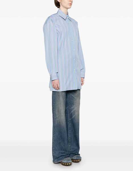 Bluze ETRO Jacquard Shirt And Knot In The Back BABY BLUE Femei (BM 17457088) 3