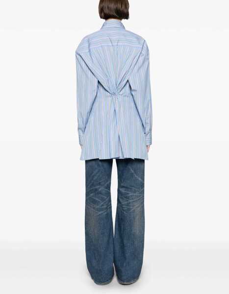 Bluze ETRO Jacquard Shirt And Knot In The Back BABY BLUE Femei (BM 17457088) 4