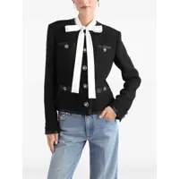 Sacouri office Dolce & Gabbana Dama - Sacouri office Dolce & Gabbana Single-Breasted Tweed Boucl Short Jacket BLACK Femei (BM 17457091) - B-mall.ro