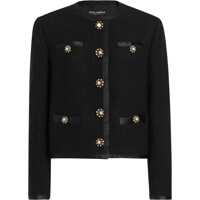 Sacouri office Single-Breasted Tweed Bouclé Short Jacket Femei