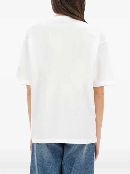 Tricouri Aspesi Make My Heart Sing T Shirt WHITE Femei (BM 17457097) 3