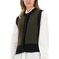 Imbracaminte Margaret Howell Dama - Veste casual Margaret Howell Wool Vest GREEN Femei (BM 17457172) - B-mall.ro