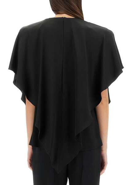 Bluze Stella McCartney Draped Top BLACK Femei (BM 17457175) 3