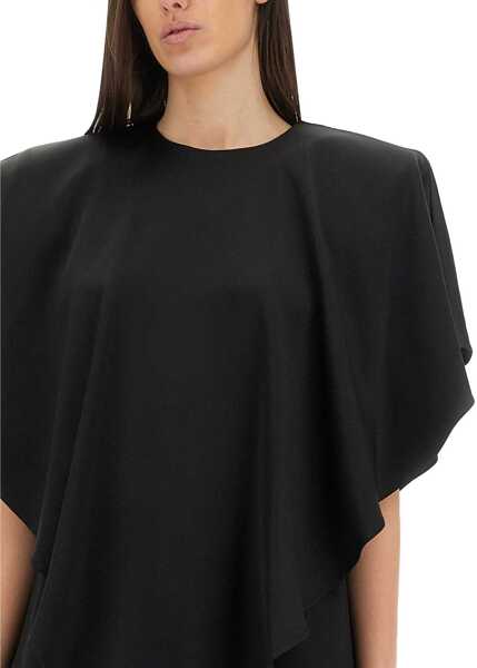 Bluze Stella McCartney Draped Top BLACK Femei (BM 17457175) 4