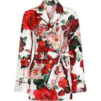 Bluze Rose Print Pajama Shirt Femei