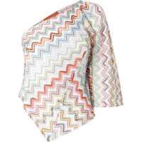 Bluze One-Shoulder Top With 3D Lamé Zig Zags Femei