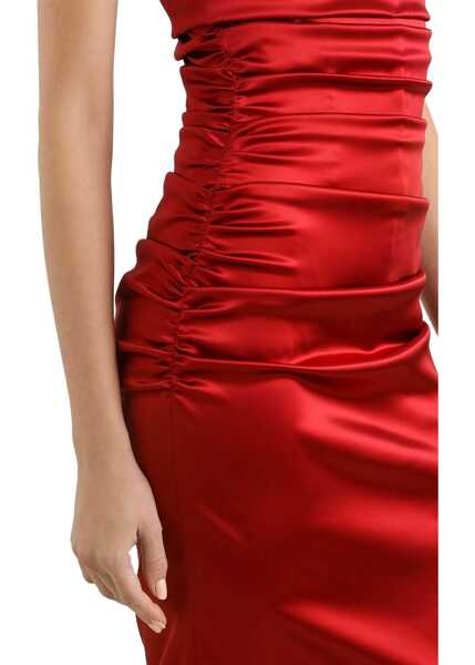 Rochii casual Dolce & Gabbana Longuette Dress With Cone Cups RED Femei (BM 17457187) 5