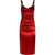 Dolce & Gabbana Longuette Dress With Cone Cups RED