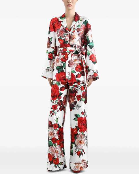 Pantaloni casual Dolce & Gabbana Rose Print Pajama Pants MULTICOLOUR Femei (BM 17457193) 2