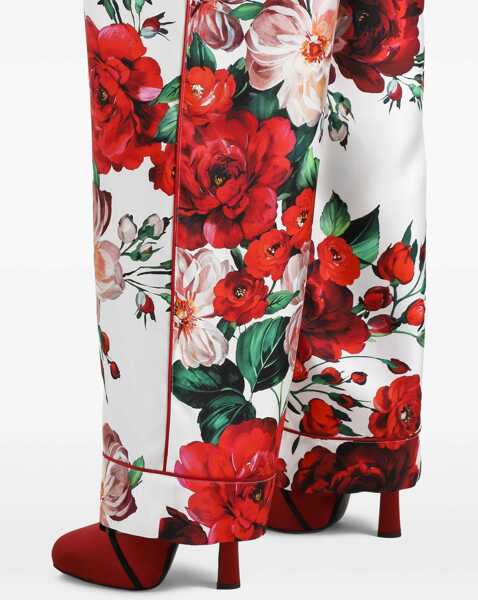 Pantaloni casual Dolce & Gabbana Rose Print Pajama Pants MULTICOLOUR Femei (BM 17457193) 5