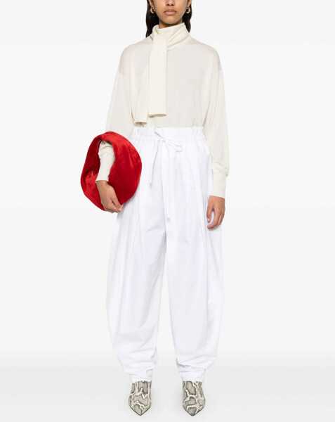 Pantaloni casual Jil Sander Wide Pants In Cotton Gabardine WHITE Femei (BM 17457196) 2