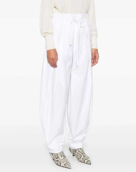 Pantaloni casual Jil Sander Wide Pants In Cotton Gabardine WHITE Femei (BM 17457196) 3