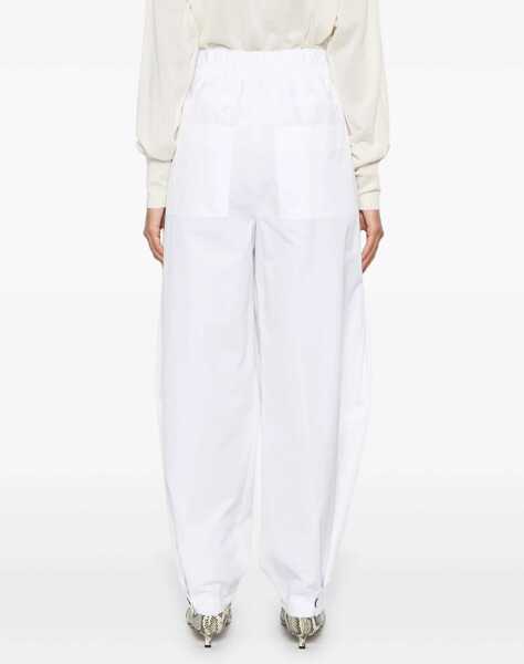 Pantaloni casual Jil Sander Wide Pants In Cotton Gabardine WHITE Femei (BM 17457196) 4