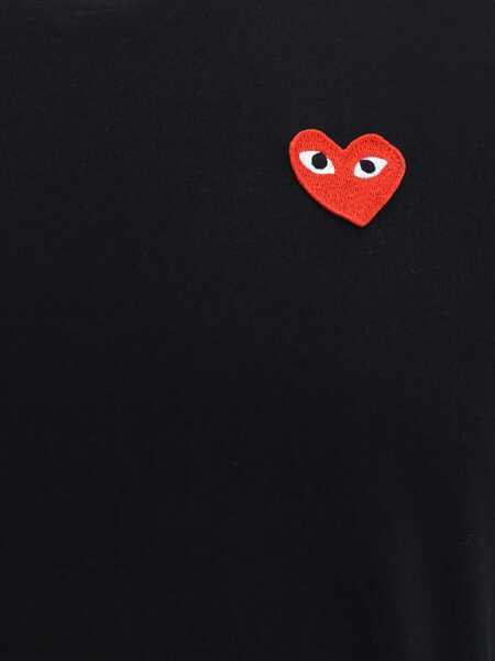 Tricouri Comme des Garons T-shirt with heart logo Black Barbati (BM 17457585) 3