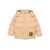 Fendi Down jacket with patch logo Beige