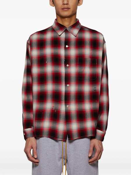 Camasi casual SAINT M Rayon check shirt Red Barbati (BM 17457834) 3