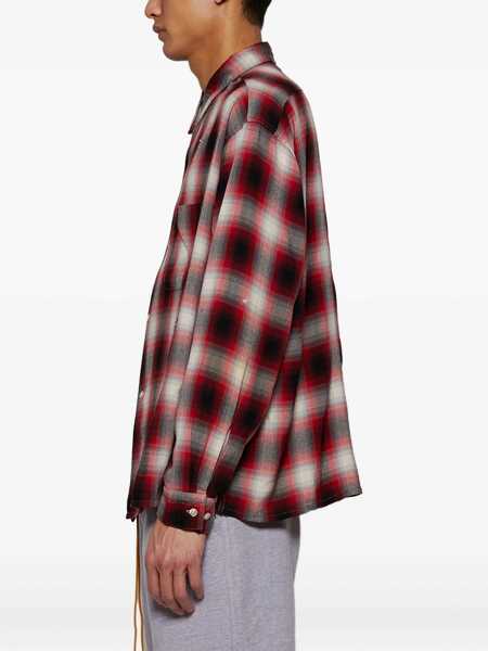 Camasi casual SAINT M Rayon check shirt Red Barbati (BM 17457834) 4
