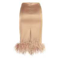 Imbracaminte GIUSEPPE DI MORABITO Dama - Fuste GIUSEPPE DI MORABITO Giuseppe Di Morabito Satin Skirt Brown Femei (BM 17457939) - B-mall.ro