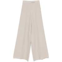Pantaloni casual Max Mara Linen Wide-Leg Trousers Femei