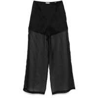 Pantaloni casual Forte_Forte Wide–Leg Trousers In Silk Organza Femei