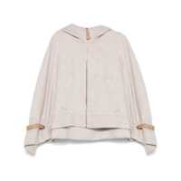 Geci Max Mara Wool Hooded Cape Femei